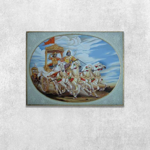 Shri Krishna with Arjuna as Charioteer
