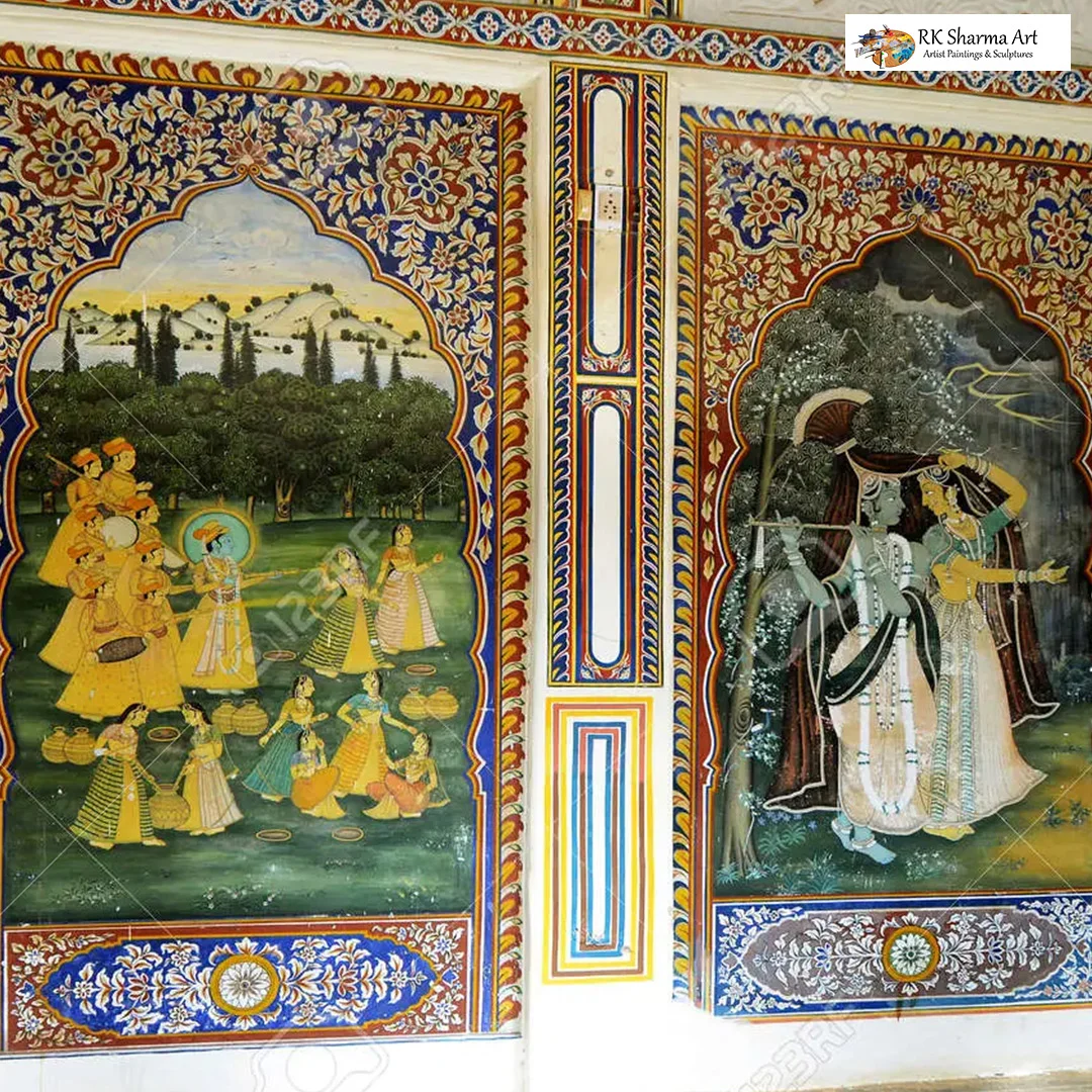 Title: "Eternal Artistry: Fresco Wall and Ceiling Painting by RK Sharma"