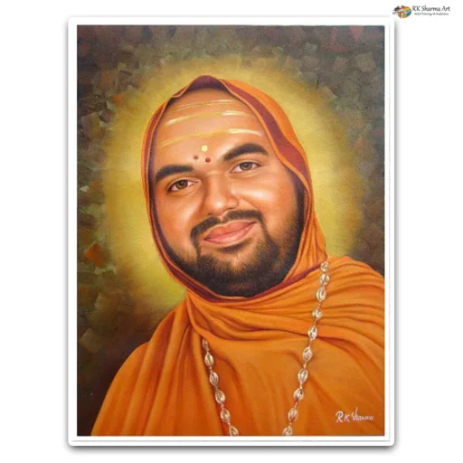 Brushstrokes of Emotion Oil Portrait Canvas Painting by RK Sharma