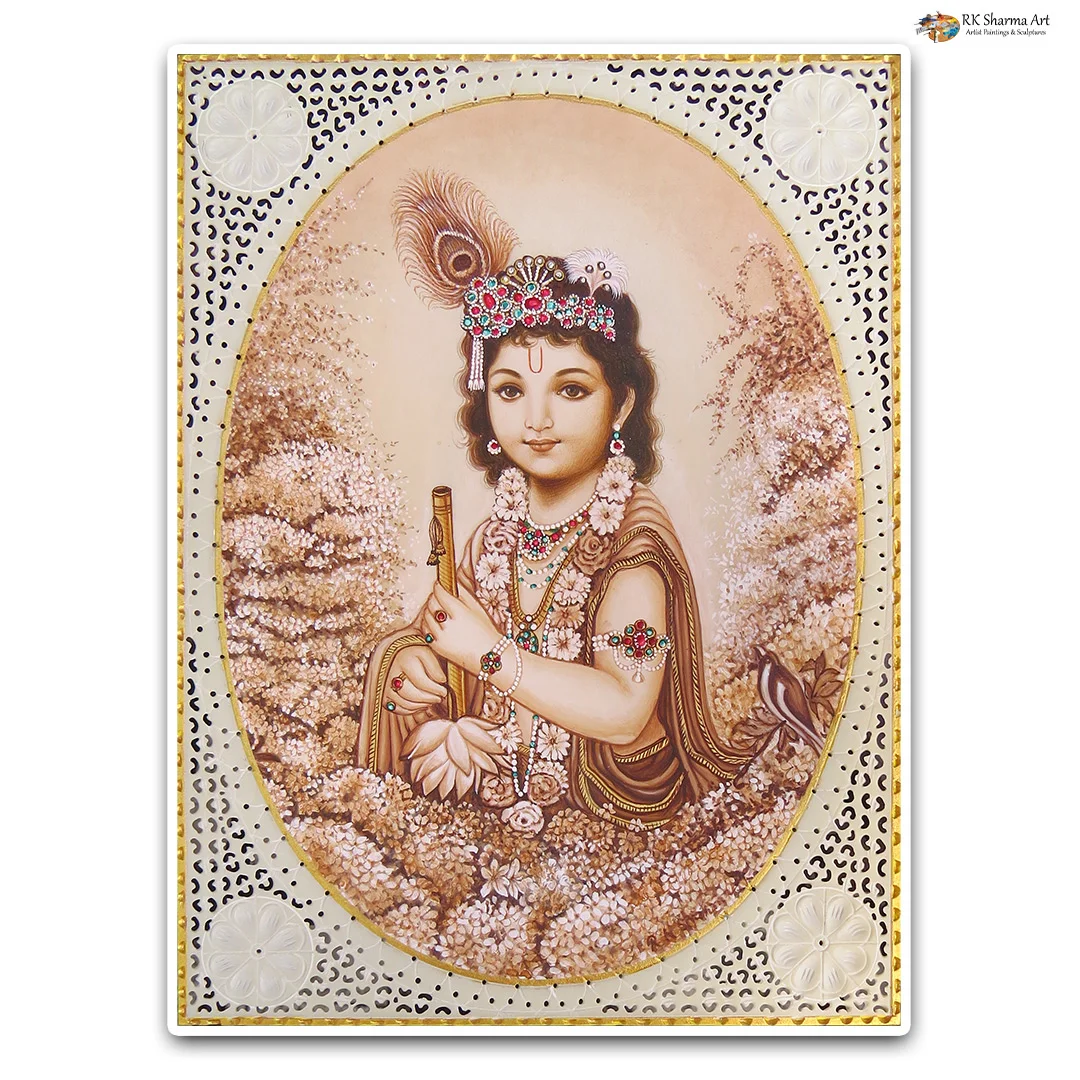 Enchanting Kanhaiya Lord Krishna Miniature Painting