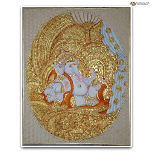 Eternal Wisdom Ganesha Ji Miniature Painting